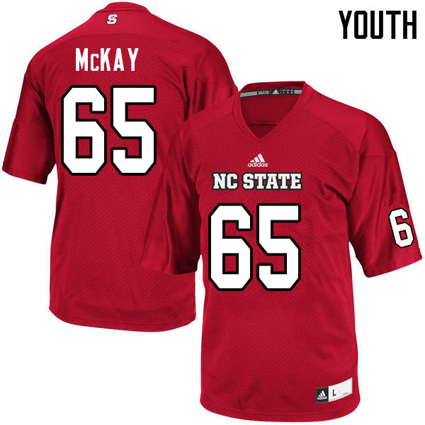 Youth #65 Timothy McKay NC State Wolfpack College Football Jerseys Sale-Red